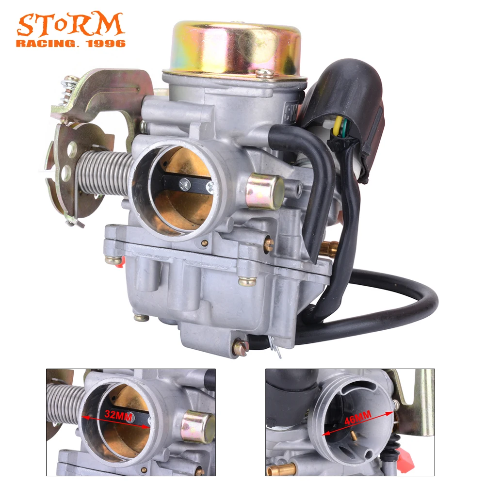 Мотоцикл CVK32 32 мм карбюратор для Keihin скутер QUAD ATV GY6 150CC 200CC 250CC