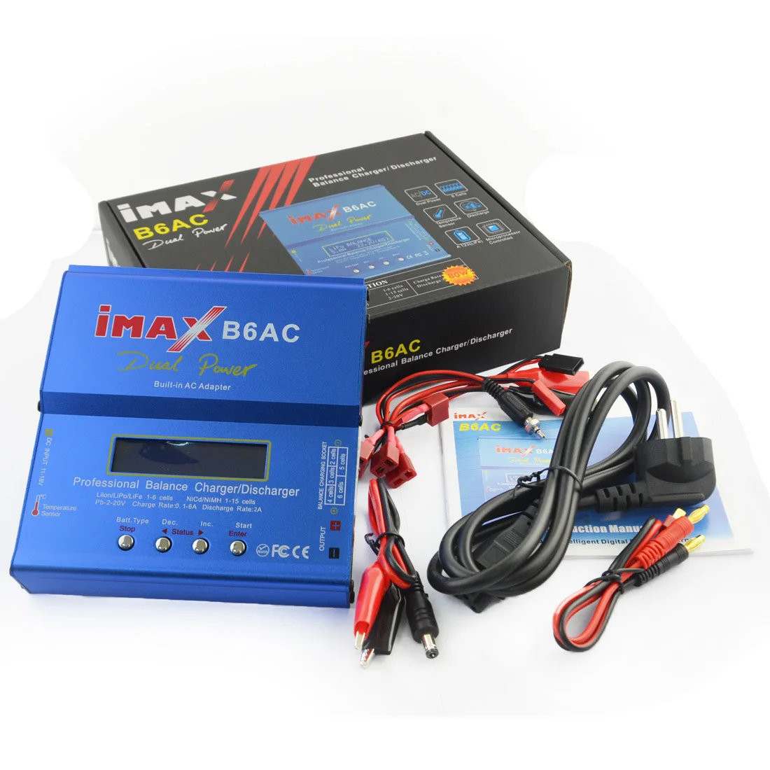 80 Вт HTRC iMAX B6 AC B6AC 6A Dual RC 50 5A зарядное устройство Lipo Nimh Nicd Батарея с цифровым ЖК