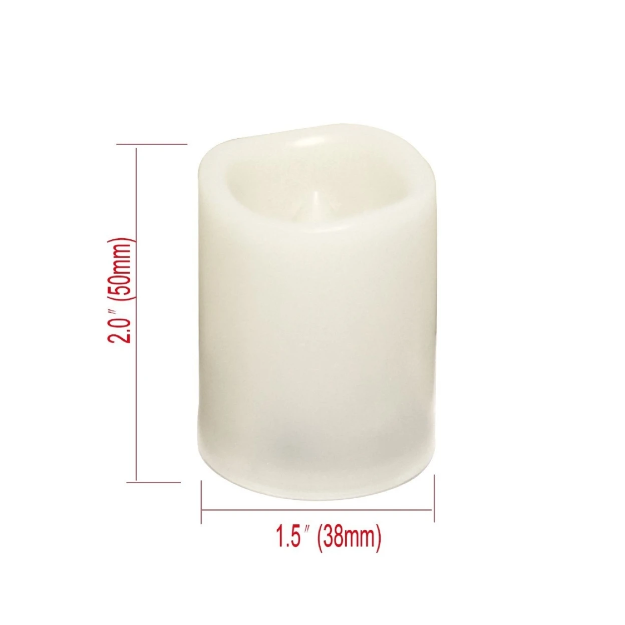 Candle Choice 12 Pieces LED Flameless Battery-operated Votives Candles with Batteries (P38S20405A-12) | Дом и сад