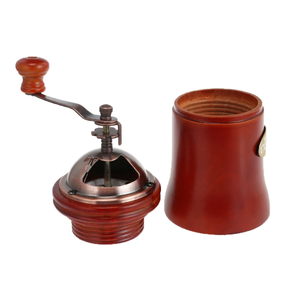 Manual Wooden Coffee Grinder Hand Grinding Machine Retro Style Bean Food Pepper Mills Vintage Maker Kitchen Tools #4 | Дом и сад