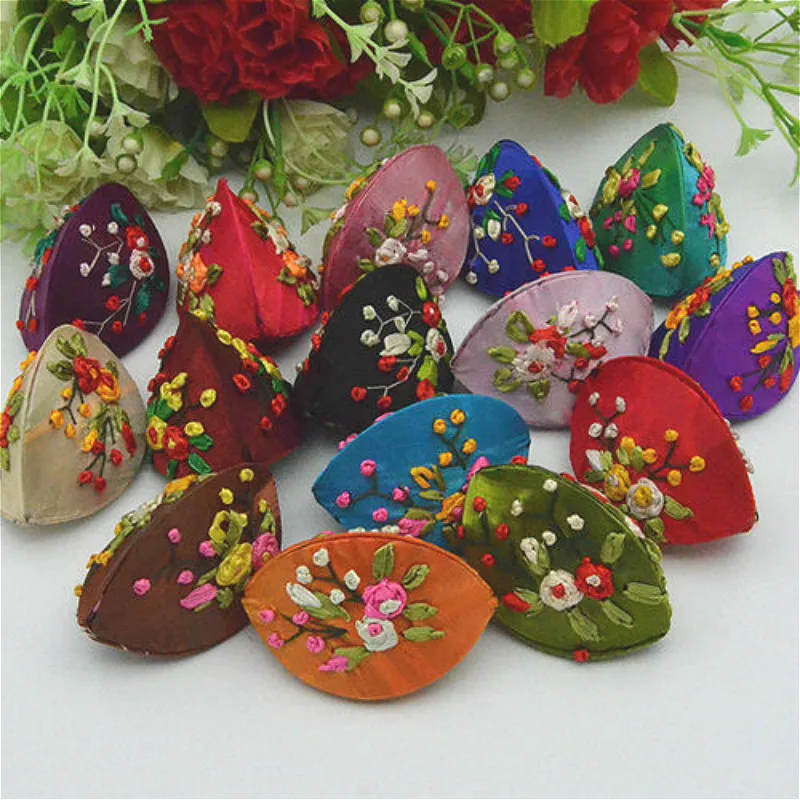 Оптовая продажа 10 шт./лот китайские шелковые шкатулки ручной работы с вышивкой