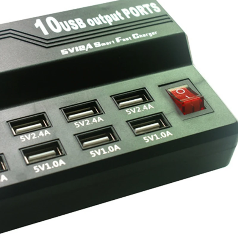 Универсальное 5V 1 5 V-5A портативное 12 портов Usb настенное зарядное устройство