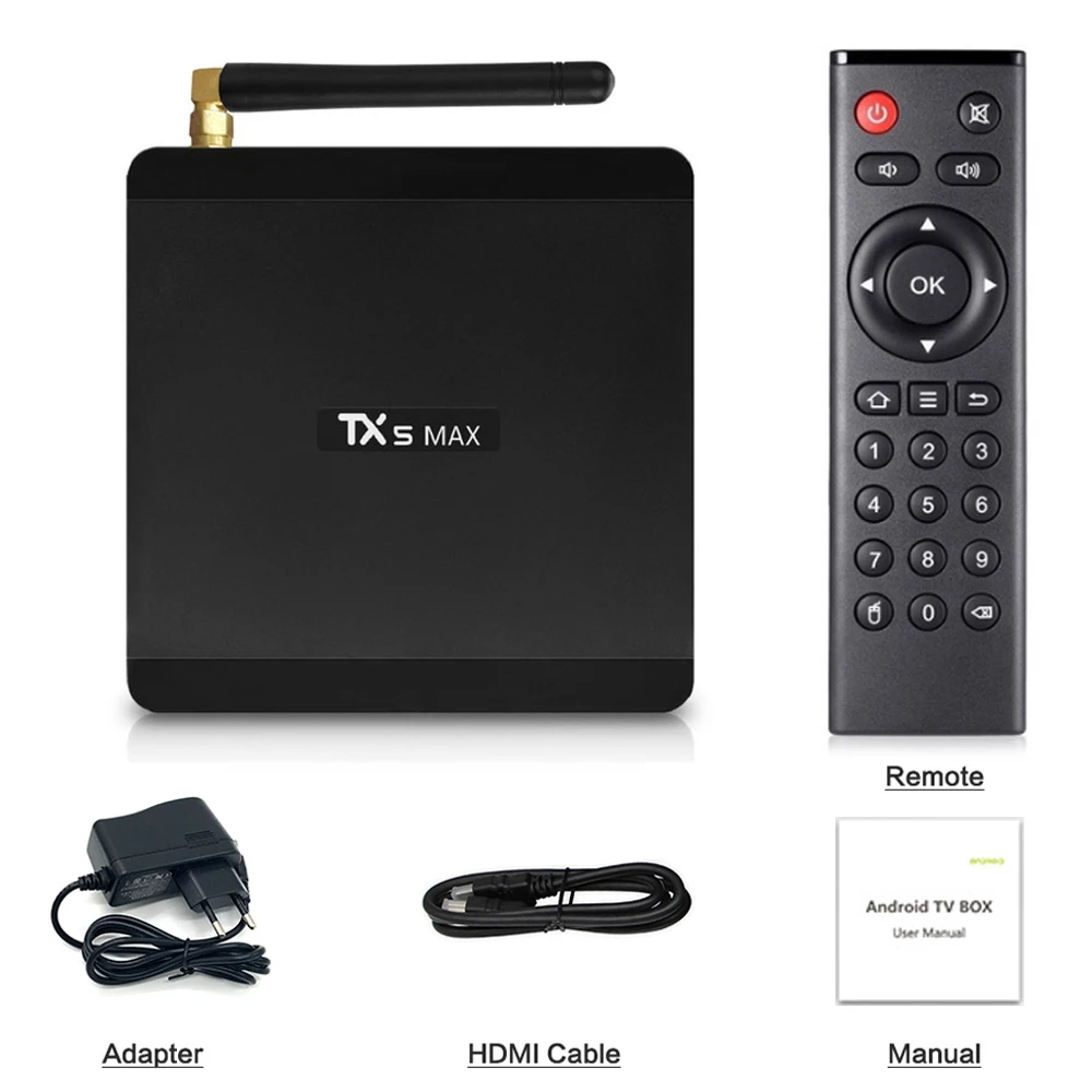 Tx5 Max Смарт ТВ приставка Android 8 1 Bluetooth 4 2 Amlogic S905x2 Гб оперативной памяти 32 встроенной