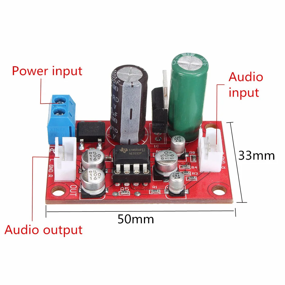 LEORY 3 шт. обновленная DC 9 24V аудио Плата OP AMP микрофонные предусилители плата модуля