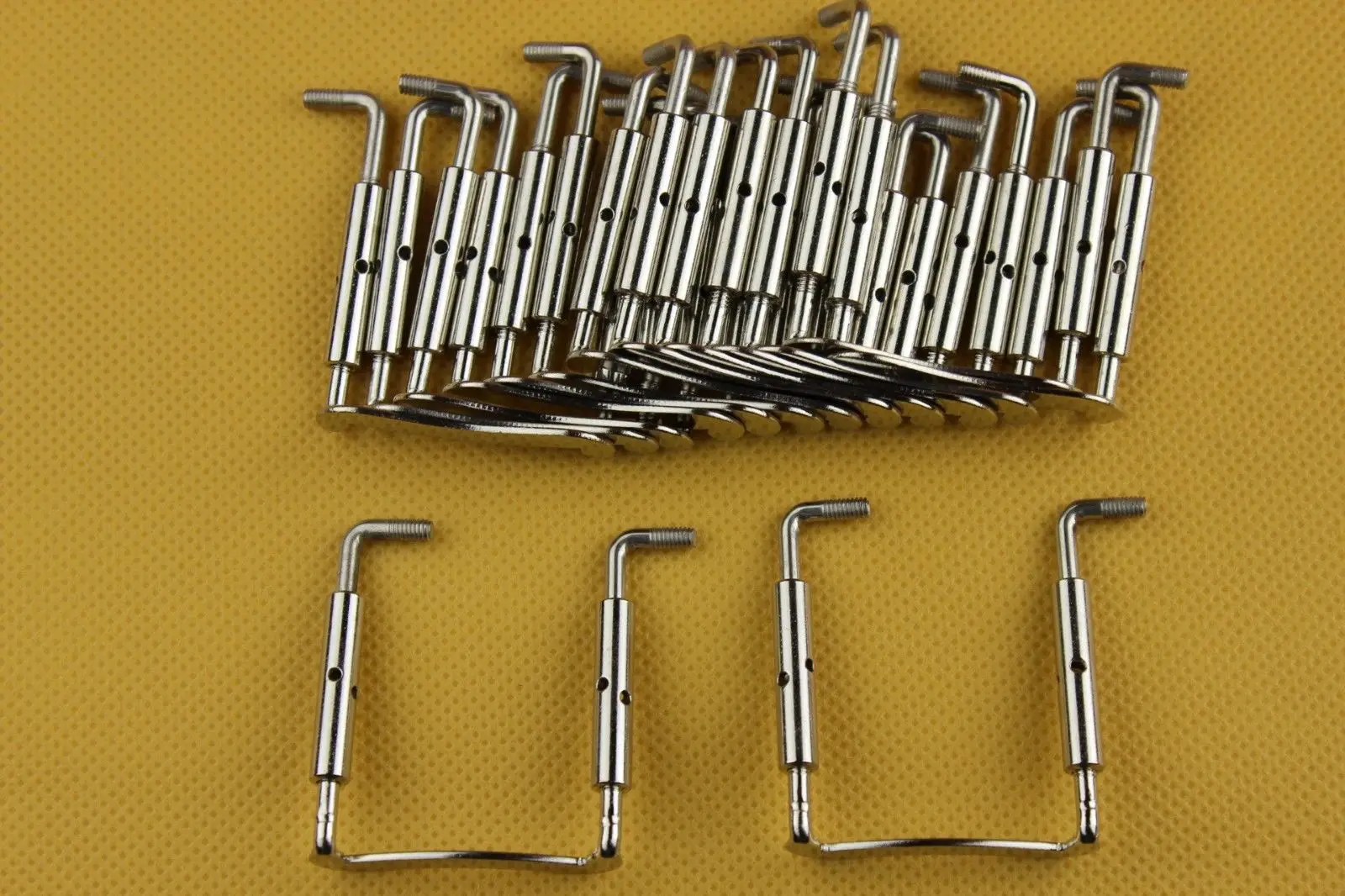 

30pcs Silver Metal Violin Chin Rest Clamp screw 4/4, Violin Parts Accessories