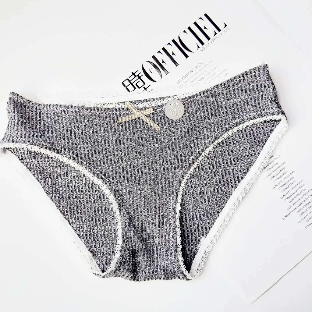Трусики женские хлопковые с низкой посадкой в японском стиле|Женские трусики| |