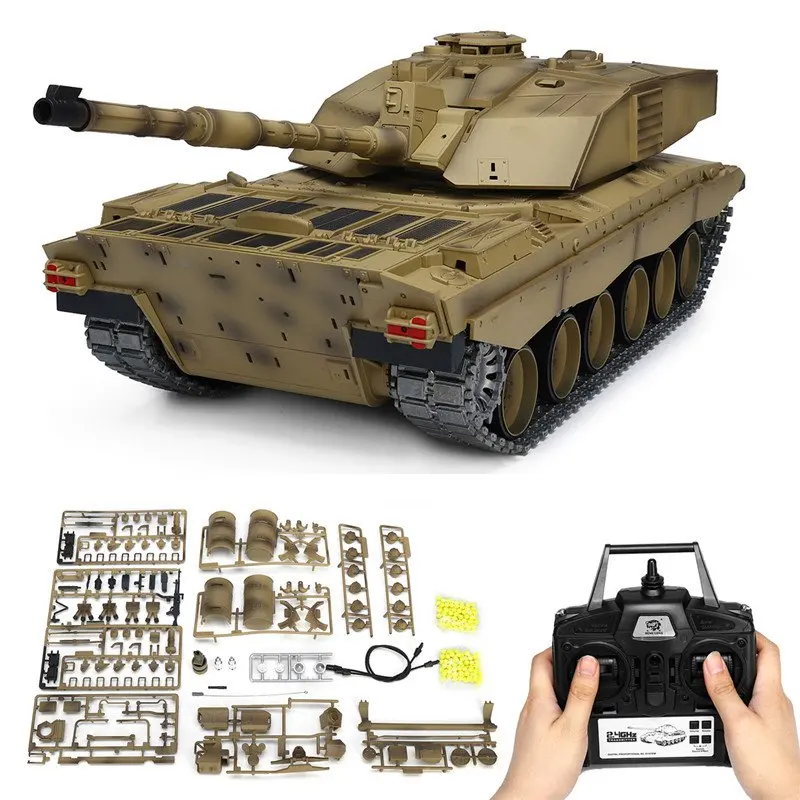 Henglong 3908 1 1/16 2 4G курительная британская Challenger 2II RC машина боевой танк металлическая коробка передач игрушки