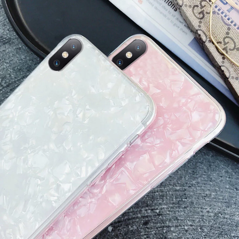 Чехол для Телефона iPhone 7 8 6 6S Plus блестящий чехол с узором из мягкого силикона