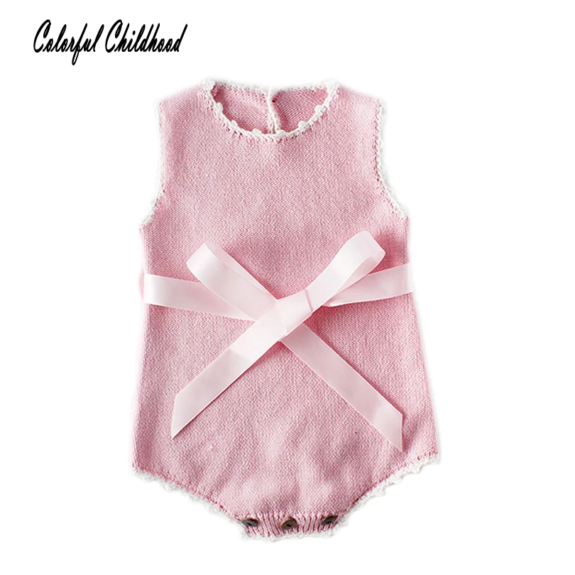 Lovely cozy Infant Toddler Kids Baby Girls Sleeveless Romper cotton knitted Jumpsuit newborn baby Outfits Cute bowknot Playsuit
Lovely cozy Infant Toddler Kids Baby Girls Sleeveless Romper cotton knitted Jumpsuit newborn baby Outfits Cute bowknot Playsuit