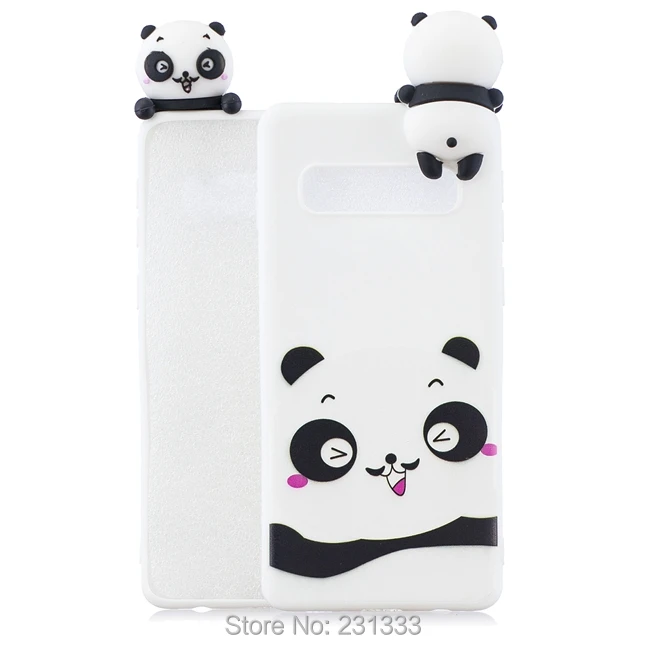 C ku для Samsung Galaxy S10 5G A10 A30 A40 A50 A70 M10 M20 M30 3D кукла мультфильм мягкий ТПУ чехол панда