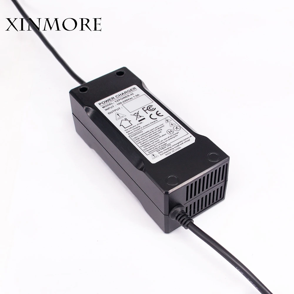 Зарядное устройство XINMORE для литий ионных батарей 42 в 2 а с вентилятором