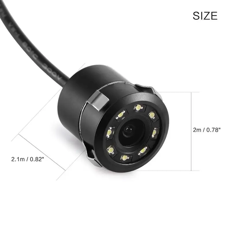 AOZBZ Waterproof Car Backup Camera Rear View 8 LED Night Vision 170 Degree Parking System For 12V Cars | Автомобили и мотоциклы