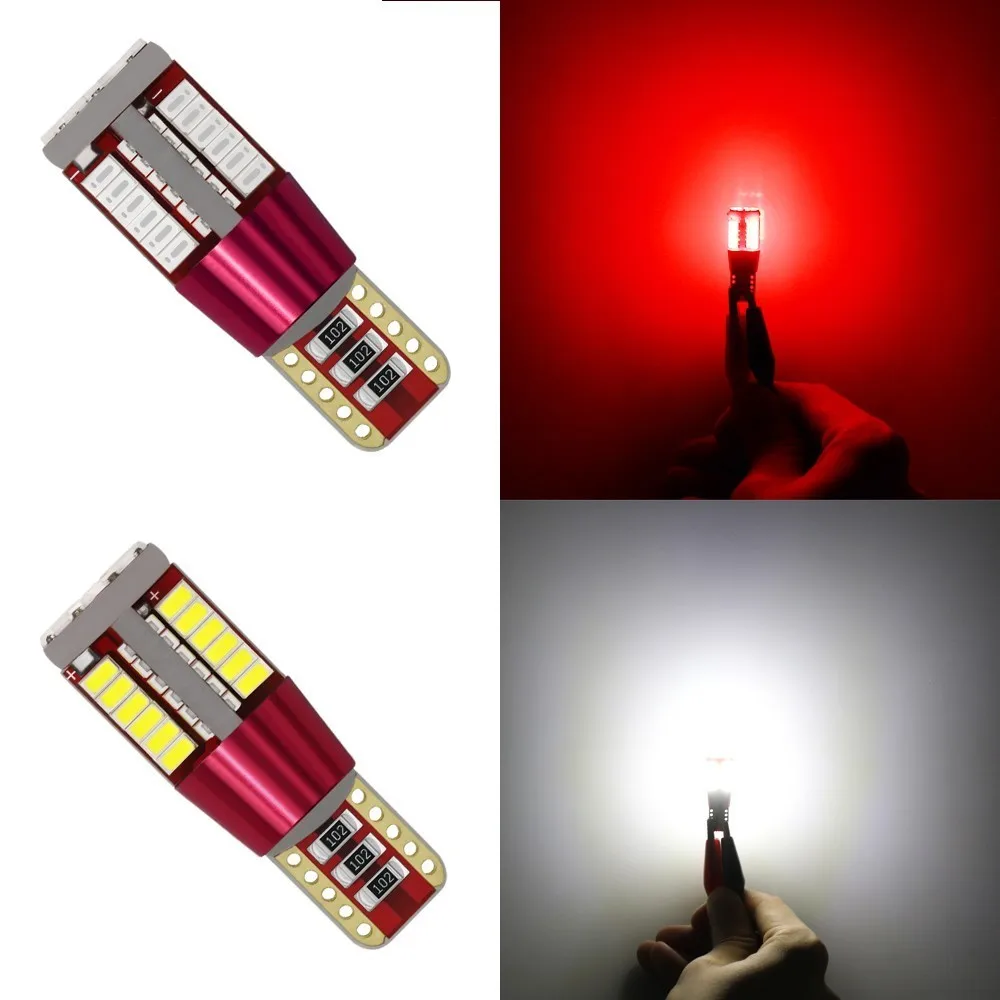 1 шт. W5W светодиодные лампы Canbus без ошибок Автомобильные фары T10 57 SMD 5W5 3014 огни