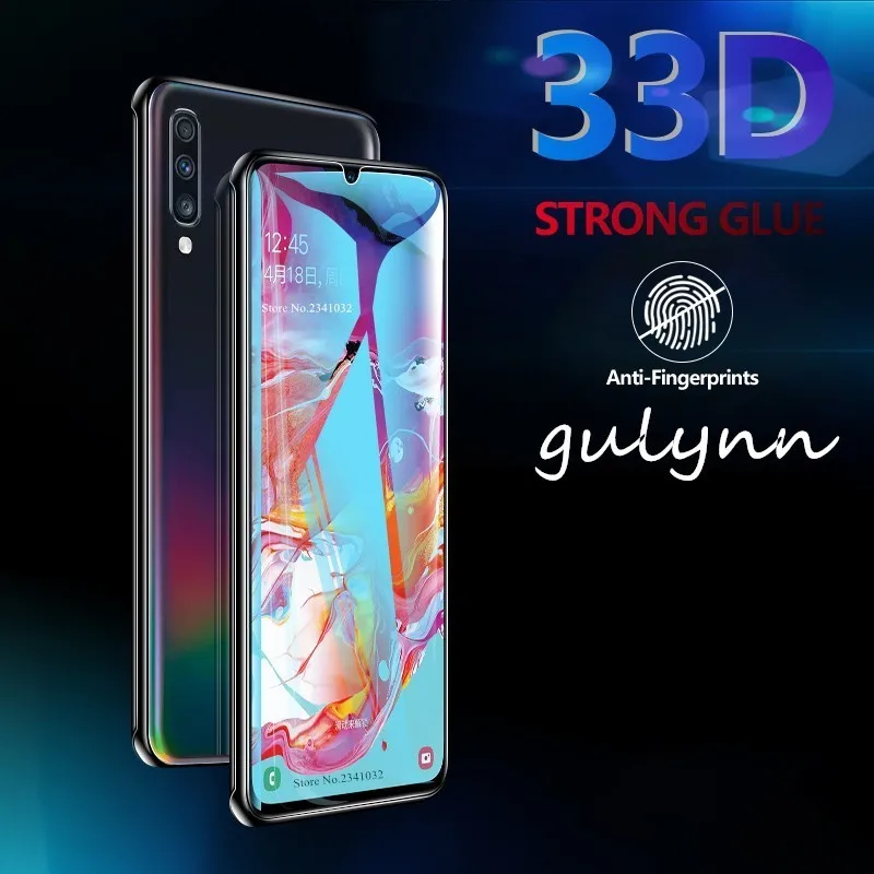 33D закаленное стекло для Samsung Galaxy A10 A50 A 20 30 40 60 70 80 90 M 10 A51 A71 защитная пленка