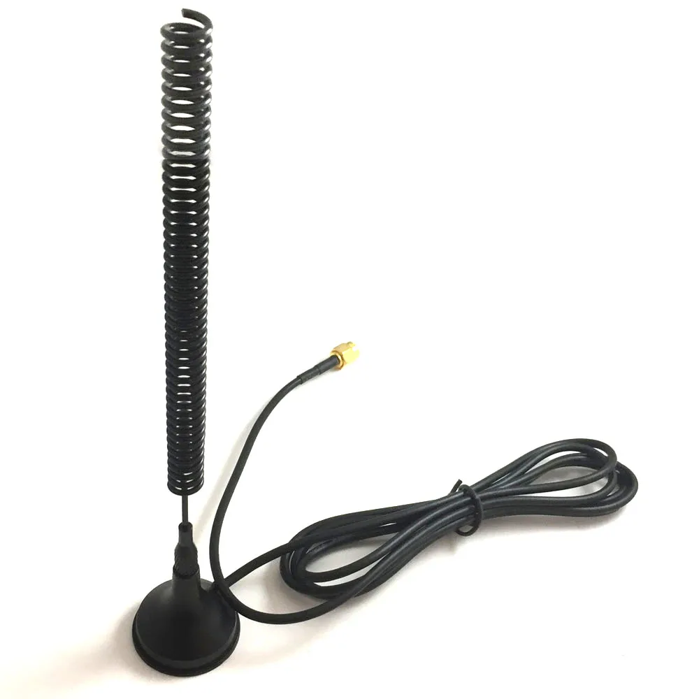 1pcs 150-170mhz 450 Mhz Antenna 5dbi Sucker Aerial With Sma Male Connector 1.5M RF174 Cable | Мобильные телефоны и