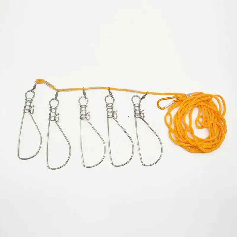 5 м рыболовный замок Пряжка из нержавеющей стали Живая рыба ремень Стрингер