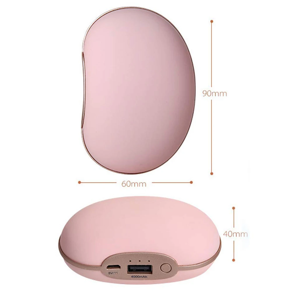 Перезаряжаемый подогреватель рук 4000Ma Mini USB портативный power Bank для смартфона