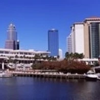 Небоскребы на набережной Тампа Флорида США плакат печать (18x7)|Таблички и знаки| |