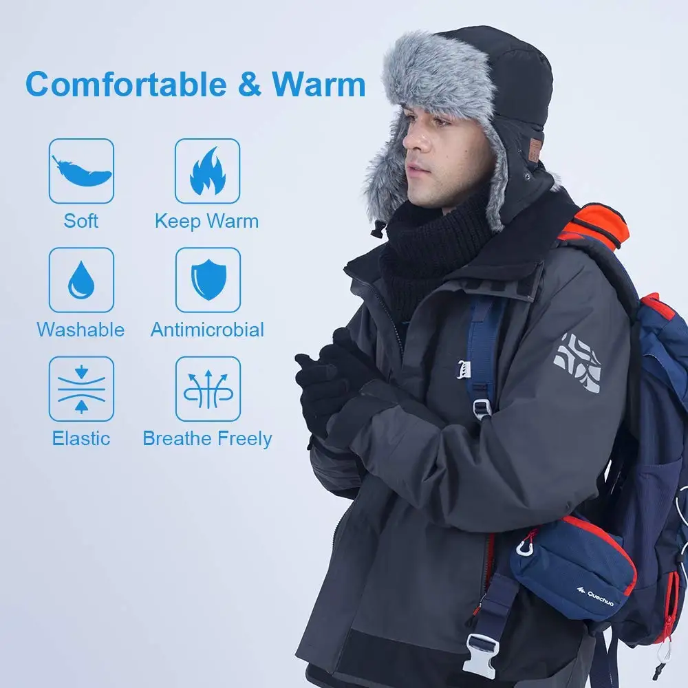 Highever Warm Riding Hat Beanie Wireless Bluetooth Smart Cap Headset Headphone Speaker Mic Bicycle Cycling | Электроника