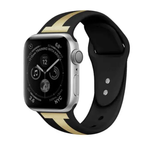 Горячая 2019 iWatch ремешок силиконовый спортивный браслет для Apple Watch Series 4 3 2 1 38-44 мм |