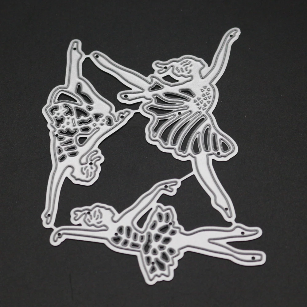 

YINISE 1640 Dancers Metal Cutting Dies For Scrapbooking Stencils DIY Album Cards Decoration Embossing Folder Die Cuts Cutter