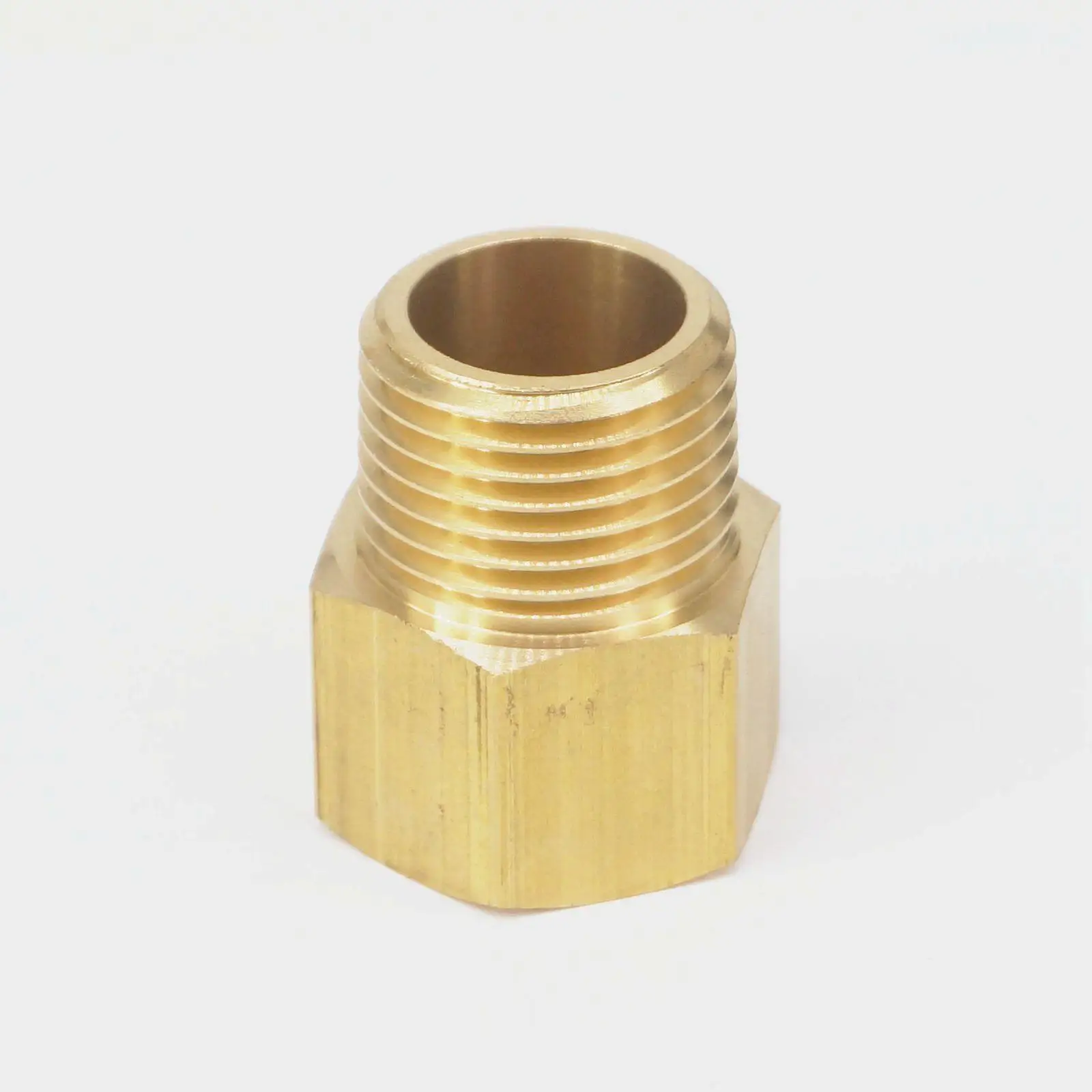 Латунный фитинг коннектор 1/2 &quotBSPT Male x 1/2&quot NPT Female адаптер для манометра давления