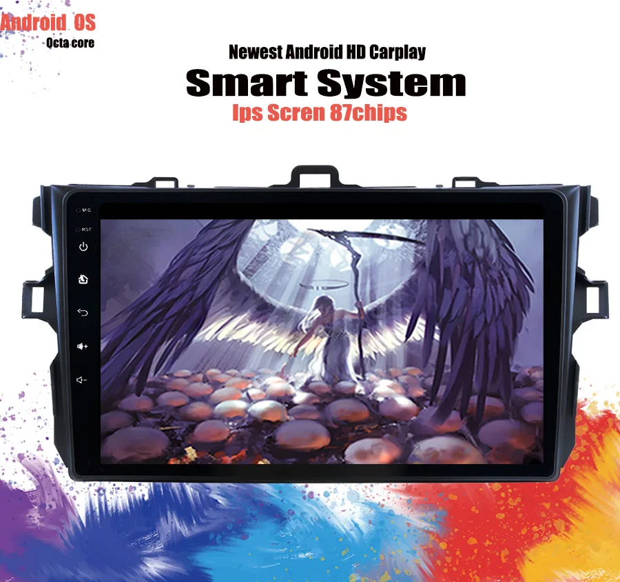 Android 10 0 автомобильный dvd плеер для Toyota corolla 2007 2008 2009 2010 2011 gps навигация 2 din Carplay Радио