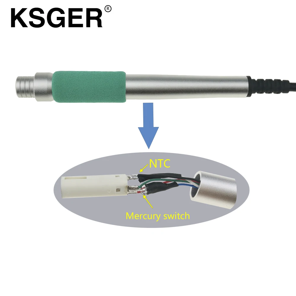 Ручка паяльника KSGER из алюминиевого сплава 9501 907 для V2.1S V2.0 V3.0 Stm32 Oled T12 цифровой