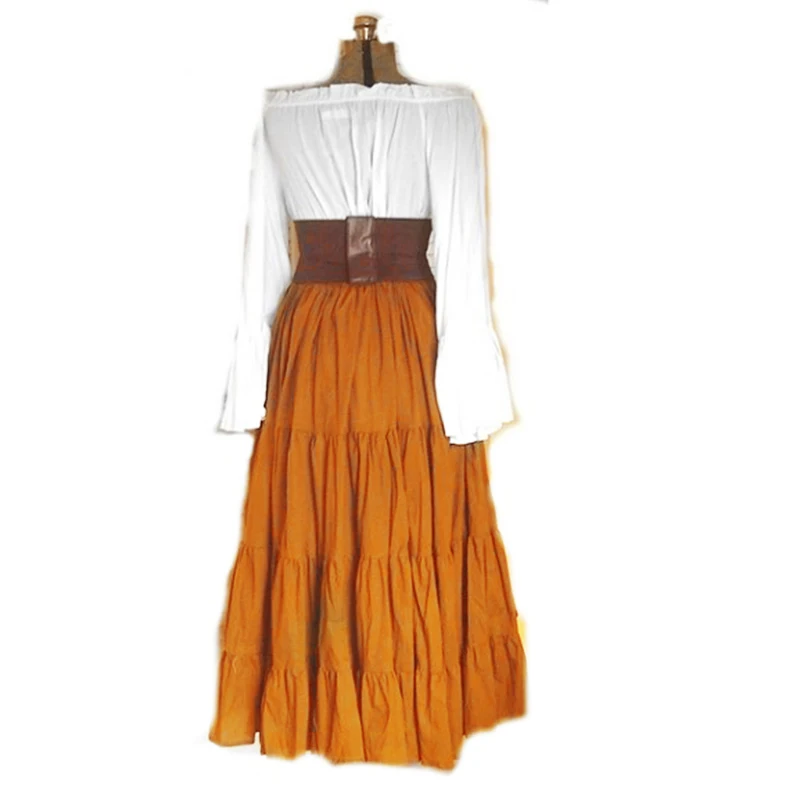 Женское винтажное стимпанк готическое викторианское средневековое платье с