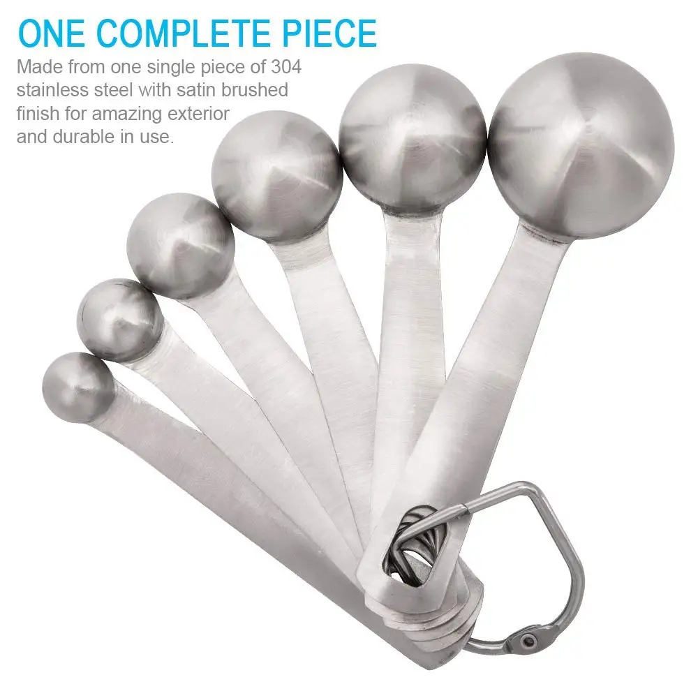 6 шт./компл. Складные мерные чашки и ложки из нержавеющей стали набор складных