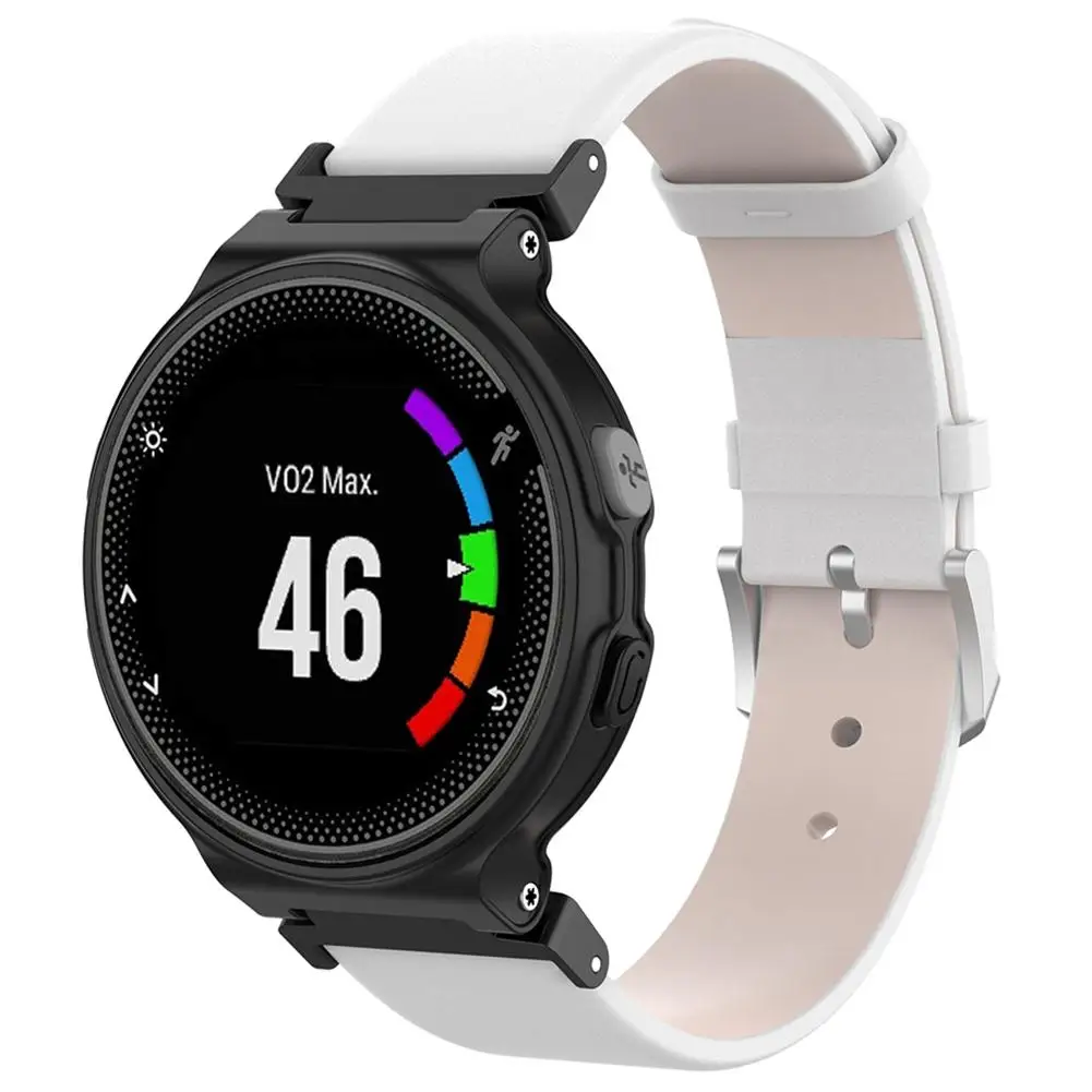 Натуральная кожа сменный ремешок для часов Ремешок наручных Garmin Forerunner 230 235 220 620 630