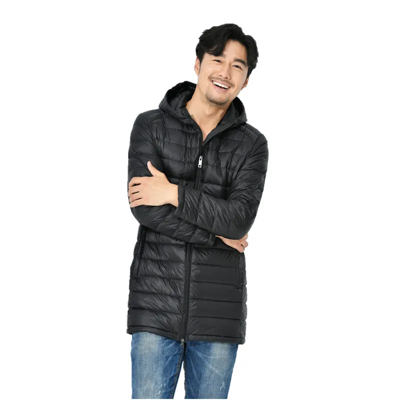 NewBang 7XL 8XL зимняя длинная куртка на утином пуху Мужская парка с перьями