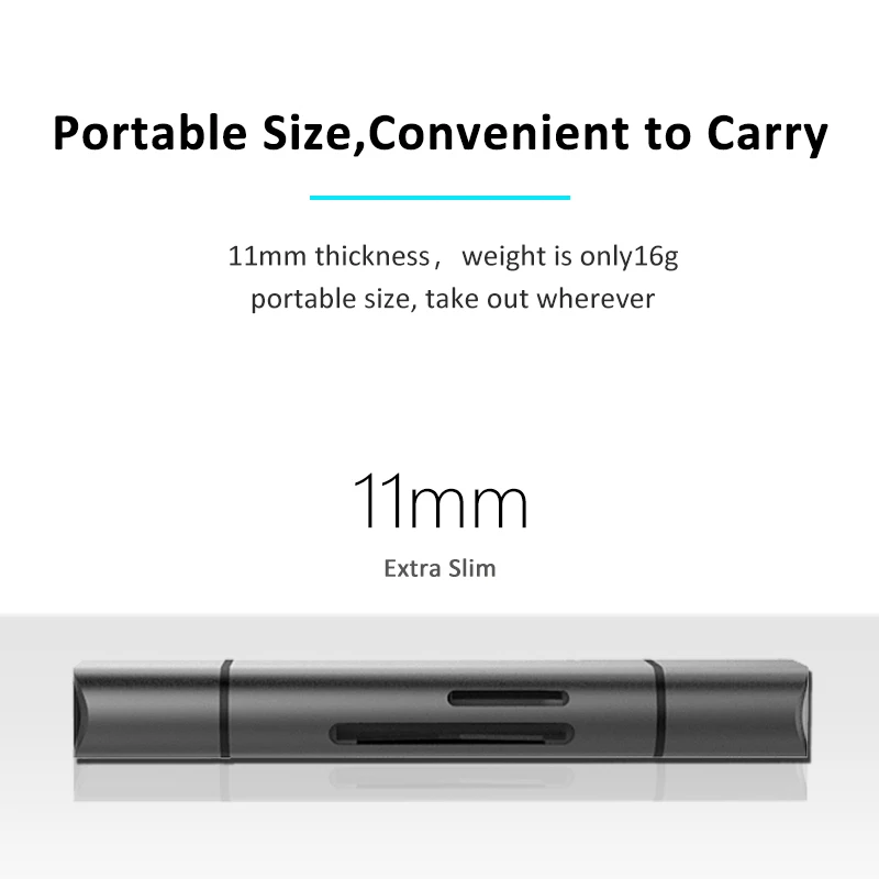 USB Type C 3 0 OTG Устройство для чтения SD карт TF Micro SDXC SDHC MMC|Картридеры| |