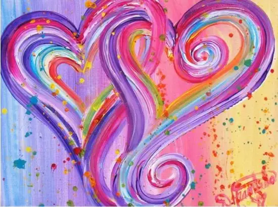 Алмазная живопись мультяшное милое сердце полноразмерная/круглая вышивка 5D