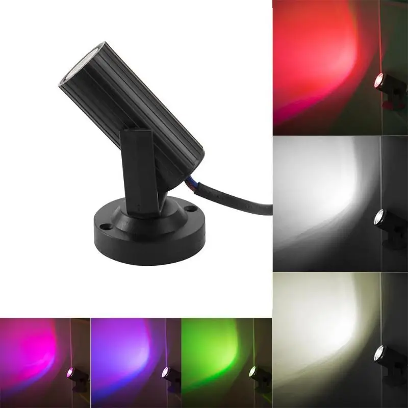 Вращающиеся огни для дискотек с звуковым активацией 3 Вт RGB светодиодный