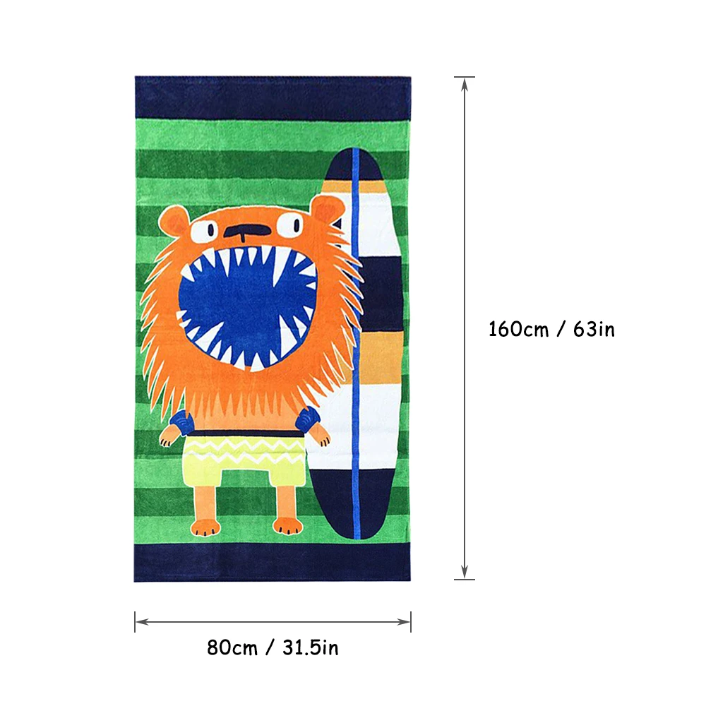 

New 80 * 160cm Baby Kids Cotton Bath Towel Beach Swimming Towel Baby Boys Girls Swimming Colorful Cute Cartoon Bath Towel 2019