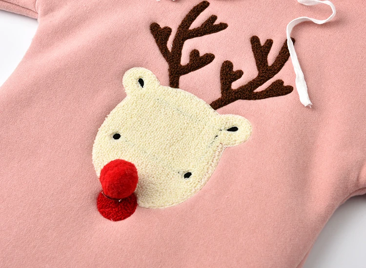 Baby Girl Clothes Hoodie Chritmas Day Elk Cartoon Hoodies Warm Thick Witer Flash Sale | Детская одежда и обувь