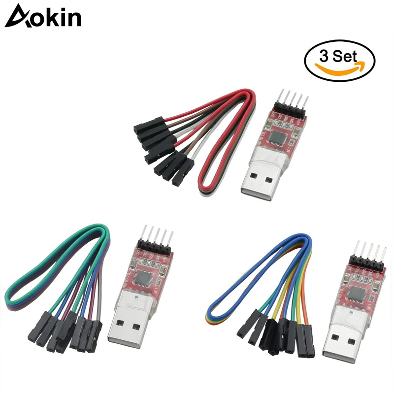CP2102 модуль USB к TTL 2 0 Серийный Модуль UART STC загрузчик с 5 контактным кабелем