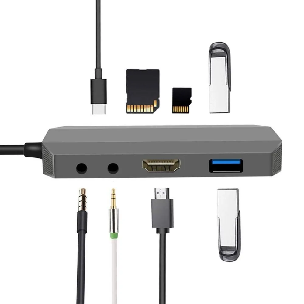Usb type C концентратор аудио адаптер DEX режим для Samsung Galaxy S8 Note 8 с 4K HDMI RJ45 1000 Мбит/с USB 3 0