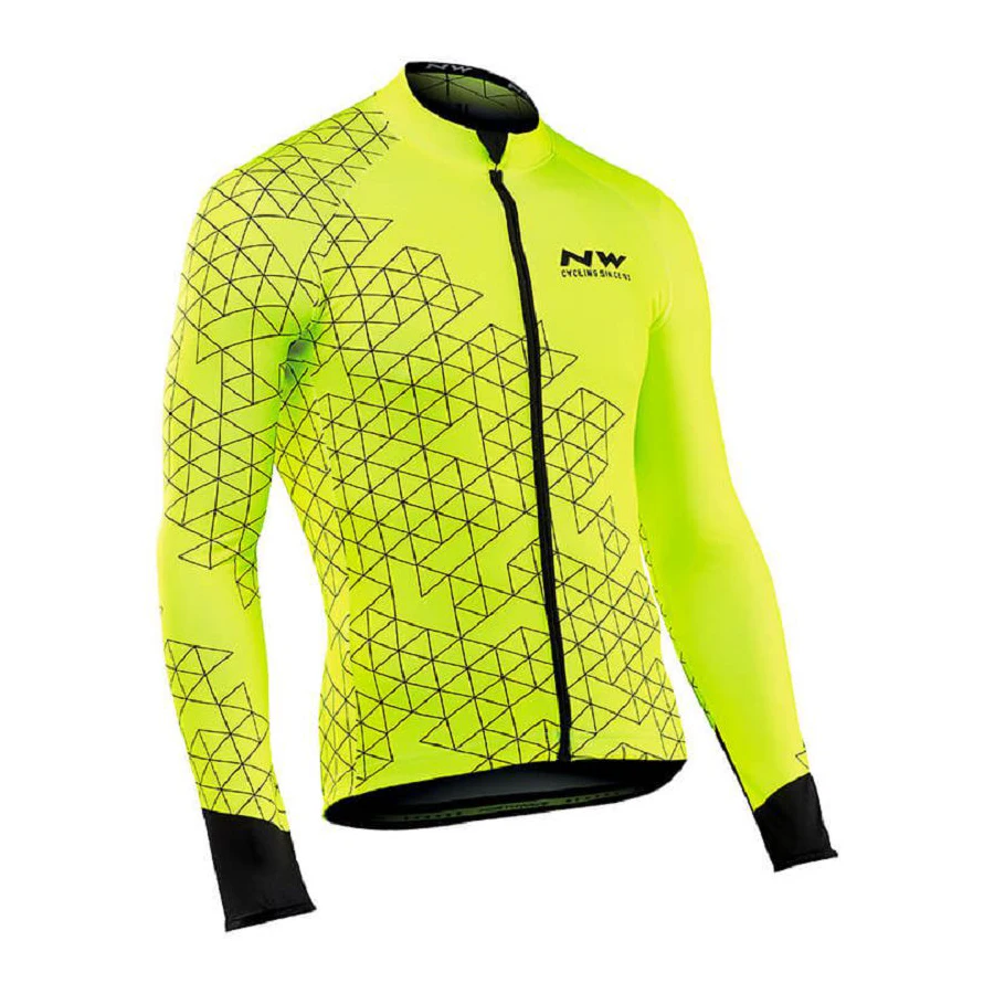 Northwave NW 2018 Pro Team Winter Thermal Cycling Clothing Man Jersey Long Bike Cloth MTB Ropa Ciclismo Bicycle Maillot Gel Bib | Спорт и