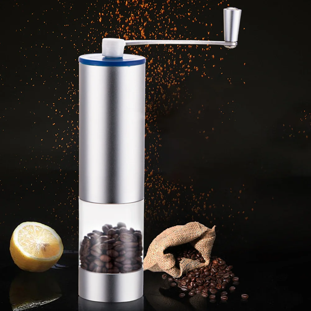 Adjustable Coffee Grinder Useful Ceramic Core Mini Washable Stainless Steel Spice Mill Easy Clean Portable Manual Kitchen Maker | Дом и сад