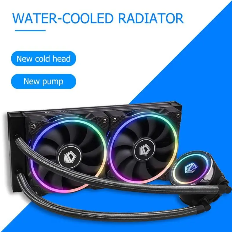 ID COOLING ZOOMFLOW 240 RGB все в одном cpu жидкостный кулер с 2x120 мм вентиляторами|Кулеры и