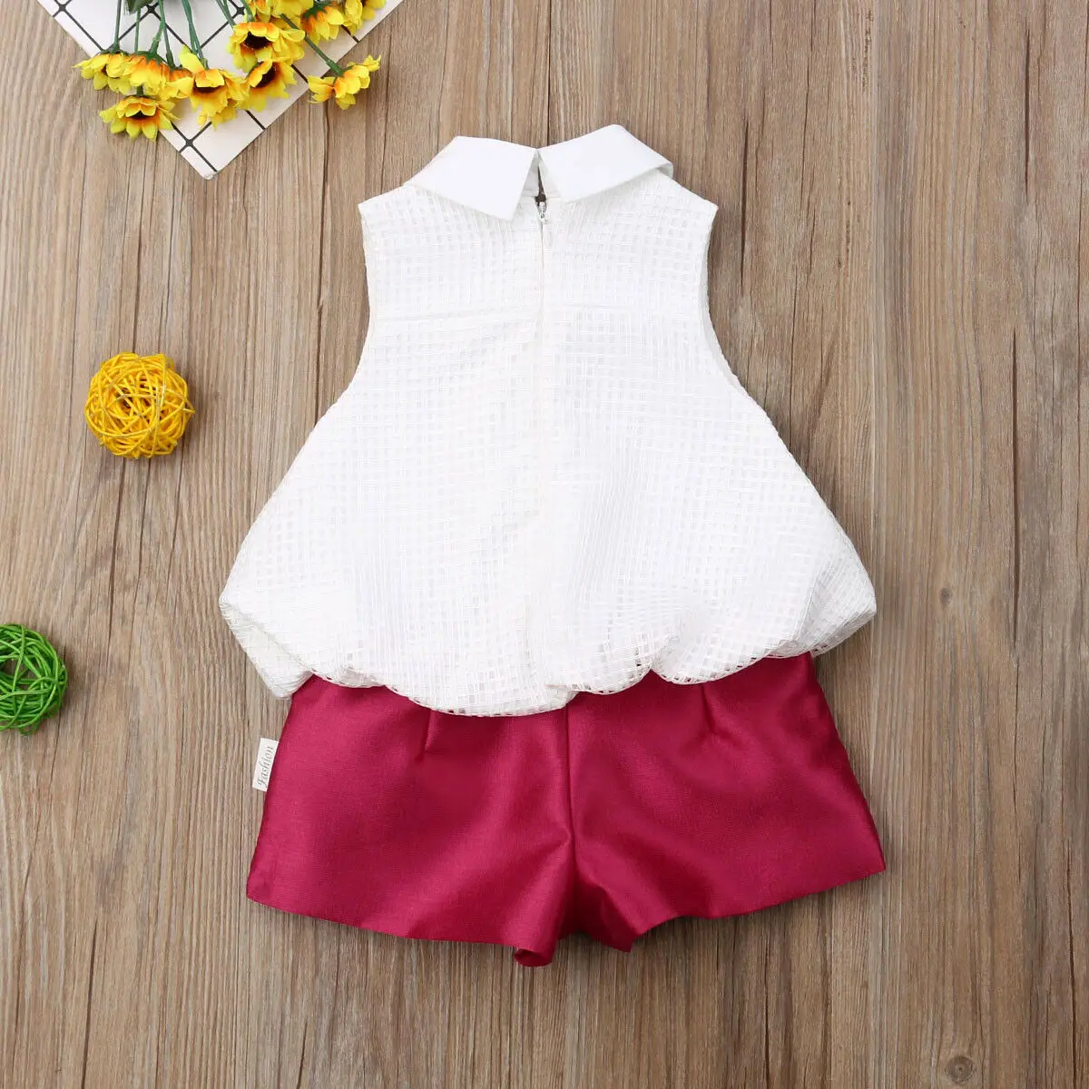 2019 Brand New Toddler Kids Baby Girls Outfits Clothes Sleeveless T-shirt Tops+Tutu Silk Pants 2PCS Sets 0-24M | Детская одежда и