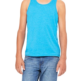 Bella 3480Y Youth Jersey Tank - Neon Blue YL | Мужская одежда