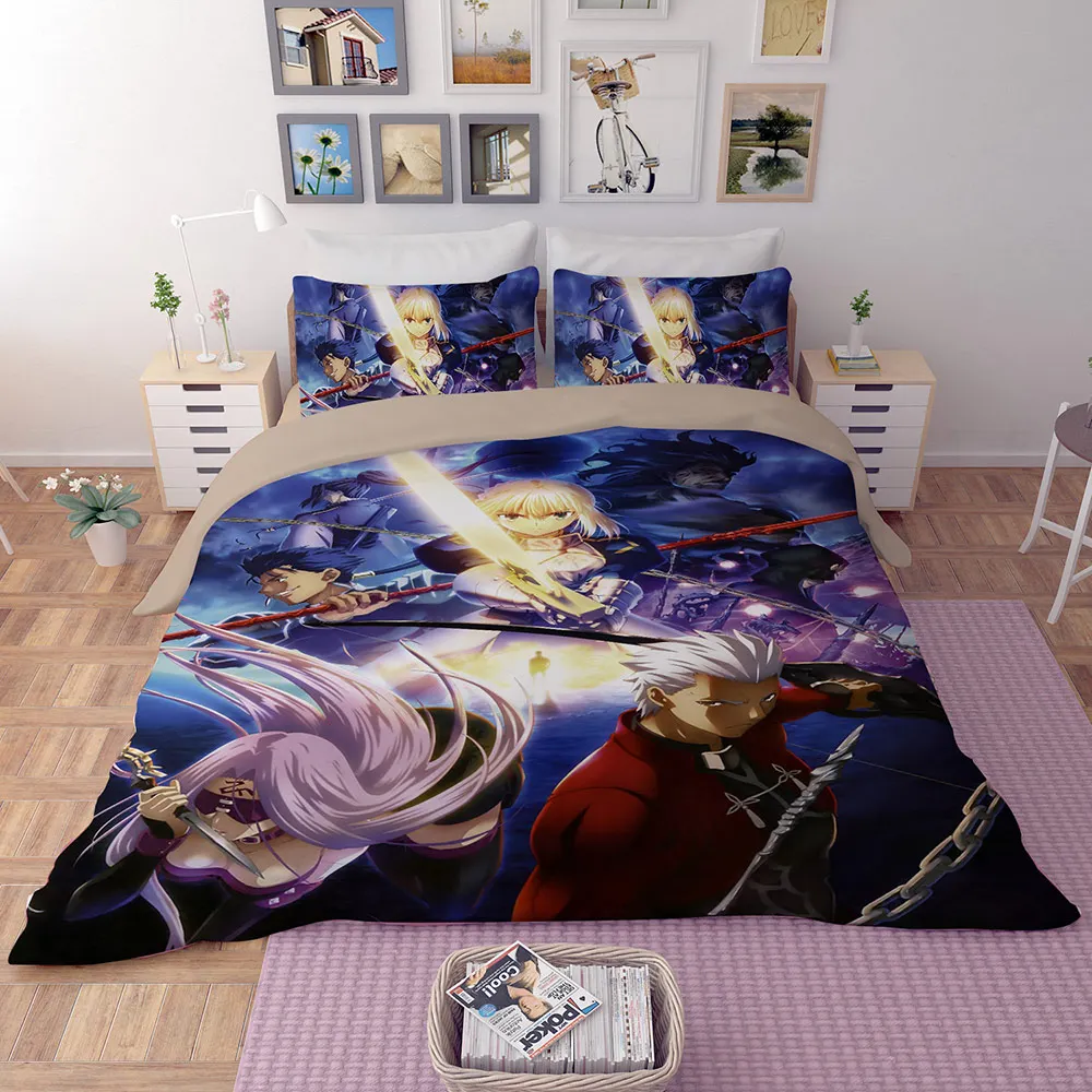 Японское постельное белье с аниме набор Fate Grand Order наволочками пододеяльников