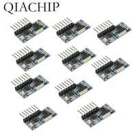 qiachip 10 pcs 433mhz wireless remote control switch 4ch rf relay 1527 encoding learning module for light receiver diy kit
