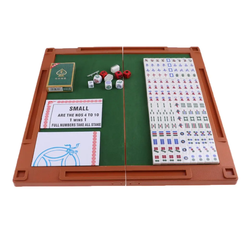 Мини Китайский Mah Jong набор портативный маджонг традиционная игра стратегия