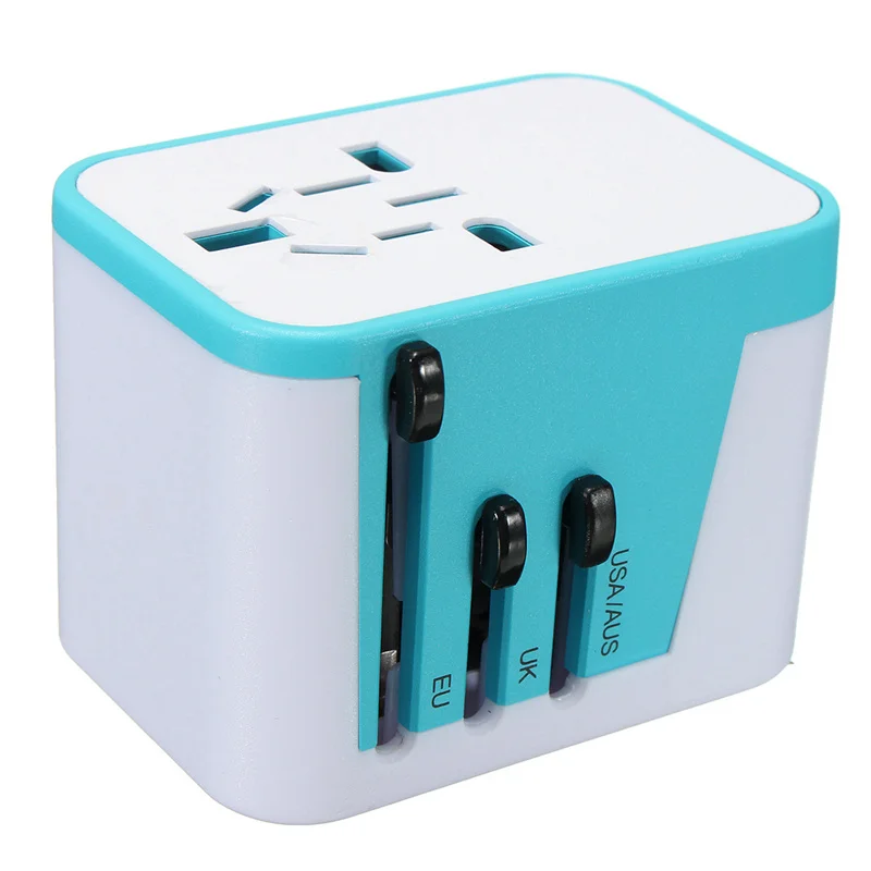 Универсальный международный адаптер CLAITE с 4 USB портами вилкой для Австралии США