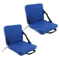 2pcs rocking chair cushions outdoor folding fishing chair seat back pad with foldable handle strap for stadium padding