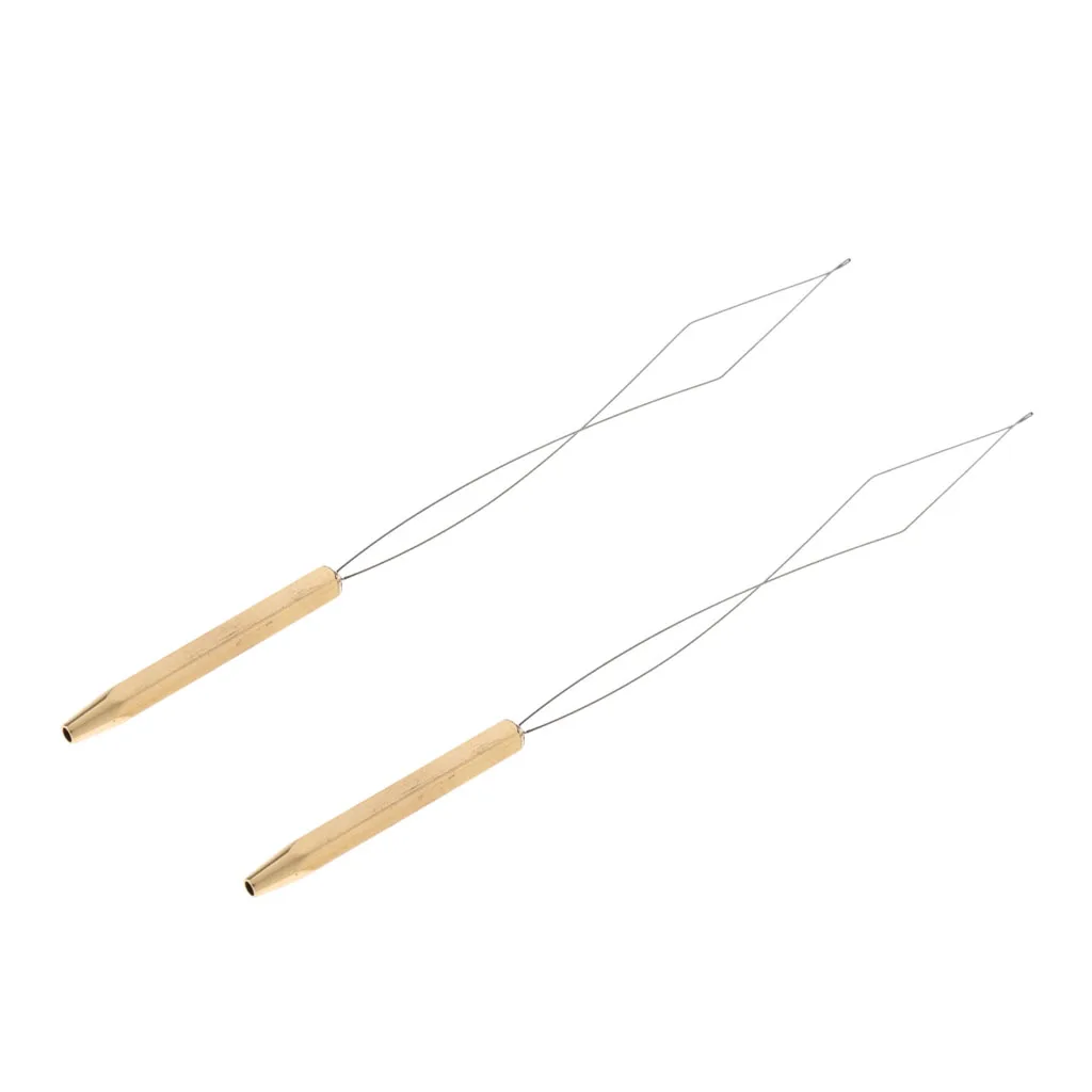 2 Pieces Stainless Steel Fly Tying Bobbin Threader for Fishing Compatible with Bobbins | Спорт и развлечения